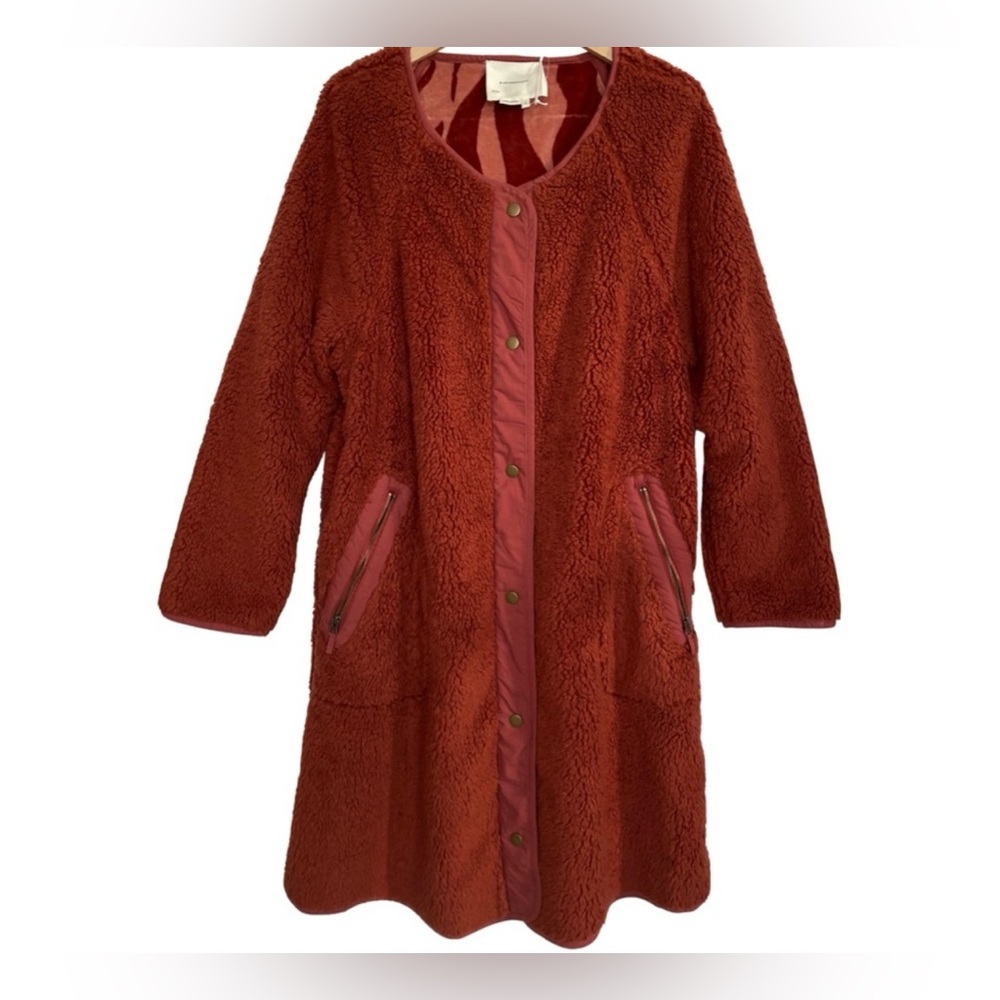 Anthropologie Margot Reversible Sherpa Coat - Picture 5 of 15